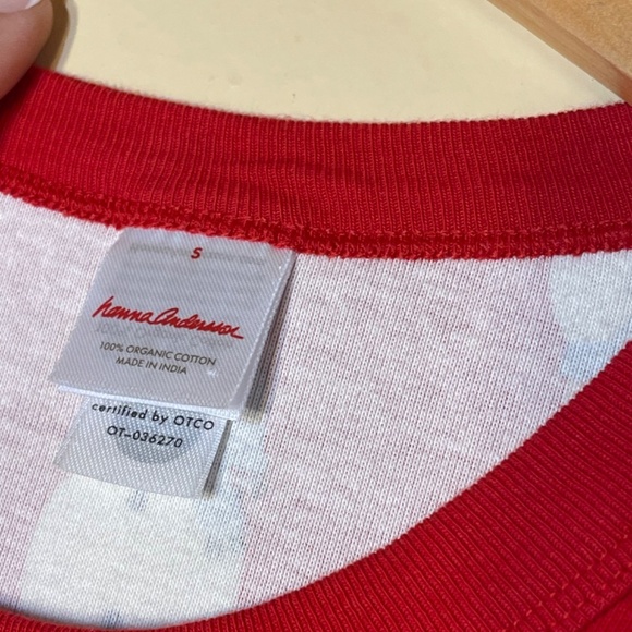 Red Snowman Print Long Sleeve Shirt christmas pj top - Picture 2 of 10